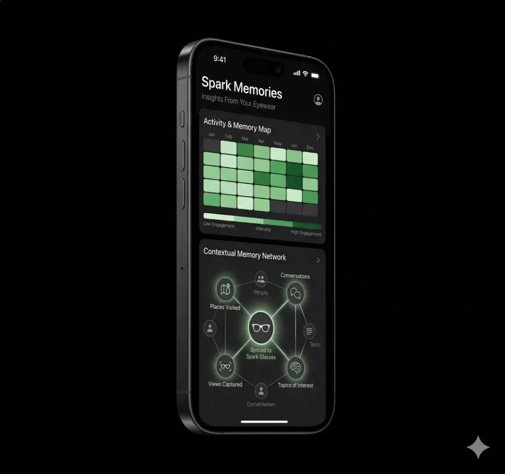 Spark Memories screen